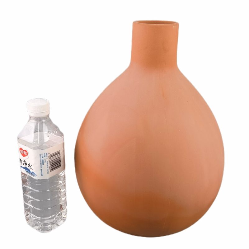 vase en terre cuite rouge S