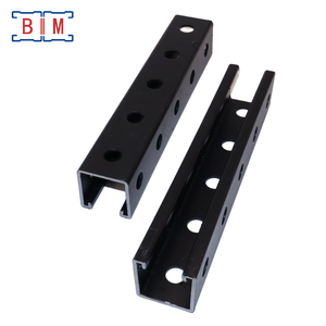 Profilé à rainures à trois côtés en acier galvanisé noir P1000 1-5/8 X 1-5/8 pouces 41x41x2.5mm d'épaisseur - Product Image 5