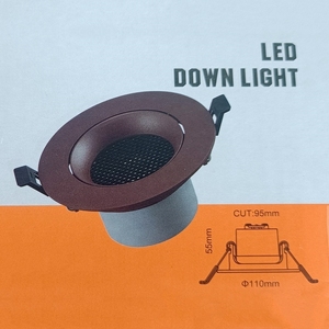 <span class=keywords><strong>Downlight</strong></span> Empotrable Ajustable con Marco Blanco y Marrón Café, Foco LED de 5W-18W, Parte Frontal de Aluminio Fundido a Presión, Bombilla Reemplazable - Product Image 4