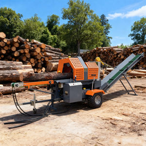 เครื่องแยกท่อนไม้อัตโนมัติประสิทธิภาพสูง18HP เครื่องยนต์เบนซินส่วนประกอบแกนเกียร์มอเตอร์กำลัง20ตันสำหรับการแปรรูปฟืน - Product Image 5