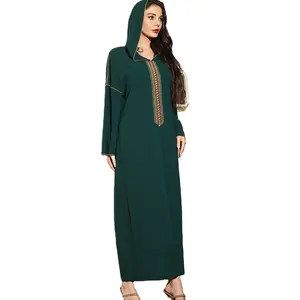 Hot Sale New Design Dubai Women Abaya Turkish Abaya Soft High Waisted Abaya With Hood Muslim Woman