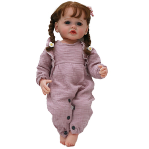 Búp Bê Em Bé 55Cm Tái Sinh Mới Sinh Chính Hãng Bebe Em Bé Tập Đi Đáng Yêu Toàn Thân Silicon - Product Image 6