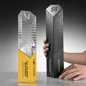 High-End Customizable Large Metal Crystal Award Medal Creative Customization for <strong>Corporate</strong> <strong>Gifts</strong> and Competitions Engraving - Product Image 2