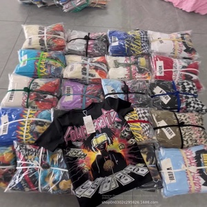 T-shirt da uomo estiva oversize in cotone pesante 300g di alta qualità, a maniche corte, stile streetwear con stampa cartoon, vestibilità ampia - Product Image 2