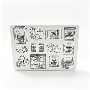 Tablettes <span class=keywords><strong>de</strong></span> <span class=keywords><strong>table</strong></span> personnalisées en MDF avec sublimation, format A4, tableau blanc, dos en liège, amovibles pour enfants et maternelles - Product Image 4