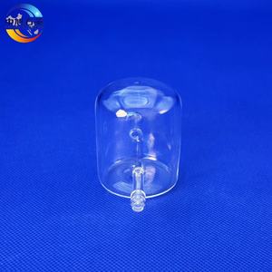 Frasco Reator de Quartzo de Alta Pureza - Vaso de Reação de Vidro de Quartzo para Laboratório com Tubo Lateral para Processamentos Químicos - Product Image 2
