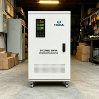 Stabilisateur de tension automatique monophasé 30 kVA SVC, régulateur de tension d'entrée ultra-basse 80 V-250 V, alimentation électrique d'usine