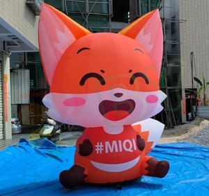 Hochwertige Werbung aufblasbare Fox Character Model Giant Cartoon Fox Character mit aufblasbaren für <span class=keywords><strong>Promotion</strong></span> - Product Image 3