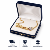 Collar con Nombre Personalizado de Acero Inoxidable, Colgante Gótico con Placa de Nombre y Foto, Cadena de Eslabones para Mujer
