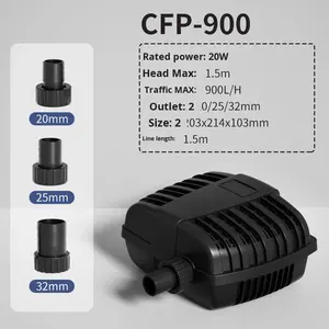 Pompe à eau submersible pour <span class=keywords><strong>bassin</strong></span> à poissons, grand débit, pompe de circulation, <span class=keywords><strong>filtre</strong></span>, cylindre en plastique écologique, eau douce - Product Image 4