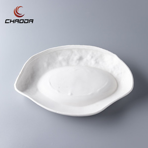 Nordico moderno di lusso eco-friendly piatti in ceramica eleganti piatti ovali ciotole per ristorante Hotel stoviglie fabbrica diretta - Product Image 6
