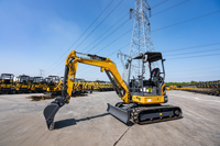 Nouvelle pelle excavatrice compacte chinoise Xe27u de 2,7 tonnes en caoutchouc, en stock, en promotion