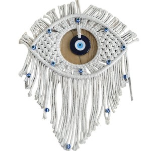 2026 Gran Venta: Tapiz <span class=keywords><strong>de</strong></span> Pared <span class=keywords><strong>de</strong></span> Macramé Turco Hecho a Mano con Ojo Turco - Decoración Boho para el Hogar - Product Image 6
