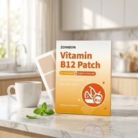 Patch transdermique OEM en gros à absorption cutanée de Vitamine B12 30x30mm – Complément énergétique pour usage quotidien et soins corporels