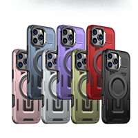 Support de caméra magnétique avec chargement sans fil et adsorption pour iPhone 17 Air 16 Pro Max 15 14 13 11 Plus – Coque avec support invisible