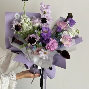 Papel de Regalo al por Mayor, Personalizado, de Diseño, en Rollo, de Color Sólido, Plástico Impermeable, Suministros para Floristas, Empaque para Regalos Florales - Product Image 4
