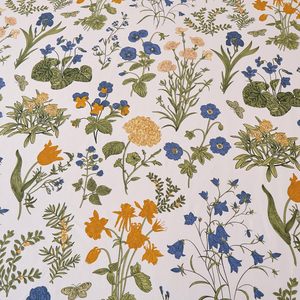 300TC Thread Count 100% Cotton Sateen Weave Plant Floral Printed Vintage <strong>Farm</strong> House Style 4PCS <strong>Bed</strong> <strong>Set</strong> with Elastic Fitted Sheet - Product Image 5