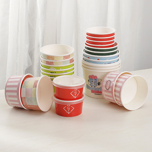 Cốc Đựng Kem Kraft 4Oz 8Oz 16Oz <span class=keywords><strong>32Oz</strong></span> Với Logo Cá Nhân Cốc Đóng Gói Kem Có Nắp 8Oz - Product Image 4