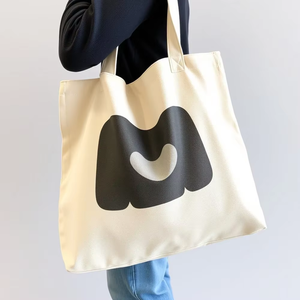 Bolsa de Mano de Algodón Plegable con Logotipo Personalizado y Asa Larga, Ideal para Compras, Almacenamiento, Trabajo y Viajes - Product Image 5