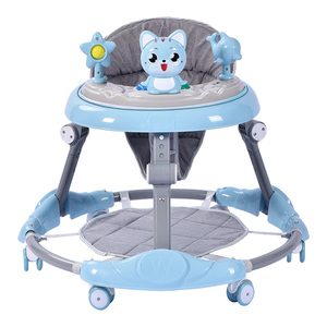 Nouveau Design trotteur avec auvent 360 roues pivotantes pliable poignée de poussée jouets de musique pour nouveau-né apprentissage tout-petits marcheurs - Product Image 4