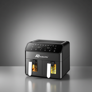 Anbolife <span class=keywords><strong>Friteuse</strong></span> à air double zone 8L à prix réduit avec fenêtre de visualisation, 10-en-1, pour rôtir, griller, cuire, réchauffer, déshydrater - Product Image 6