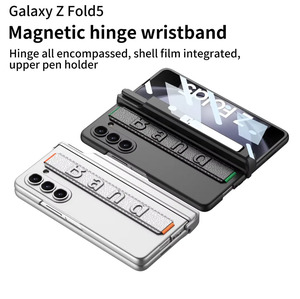 Étui en cuir ultra-fin à sensation de peau, avec charnière magnétique pliable et protection intégrale pour Samsung <span class=keywords><strong>Galaxy</strong></span> <span class=keywords><strong>Z</strong></span> <span class=keywords><strong>Fold</strong></span> 4, <span class=keywords><strong>Fold</strong></span> 5, <span class=keywords><strong>Fold</strong></span> 6 - Product Image 2