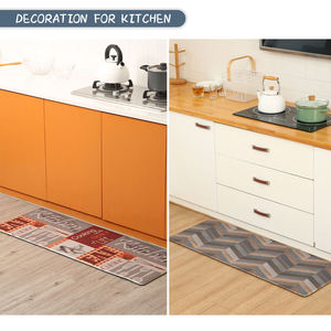 Tapis d'entrée rectangle de tapis antidérapant en PVC imprimé double face de conception populaire - Product Image 5