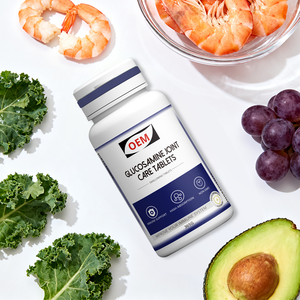 Direkt vom Hersteller OEM Fruchtgeschmack Glucosamin Gelenkpflege-Tabletten Nahrungsergänzungsmittel für Erwachsene zur Unterstützung des Gelenkknorpels - Product Image 1