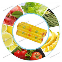 Film alimentaire en PVC transparent jetable de 300 m, résistant à l'humidité, pour la vente en gros en usine