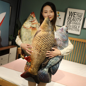 Simulation Creative Fish Cute Plush Toys Kitchen Toys Tilapia Crucian Carp Herring Carp Mandarin Fish Pillow Plush Animal Toys - Product Image 5