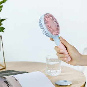 Nouveau ventilateur portable rechargeable de couleur contrastée, mini ventilateur à main pour usage domestique - Product Image 3