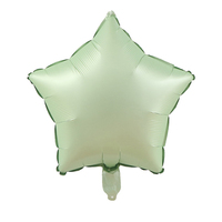 18 pouces rétro couleur étoile coeur rond en forme de ballon en aluminium crème blanc chocolat caramel ballon décoration de fête d'anniversaire