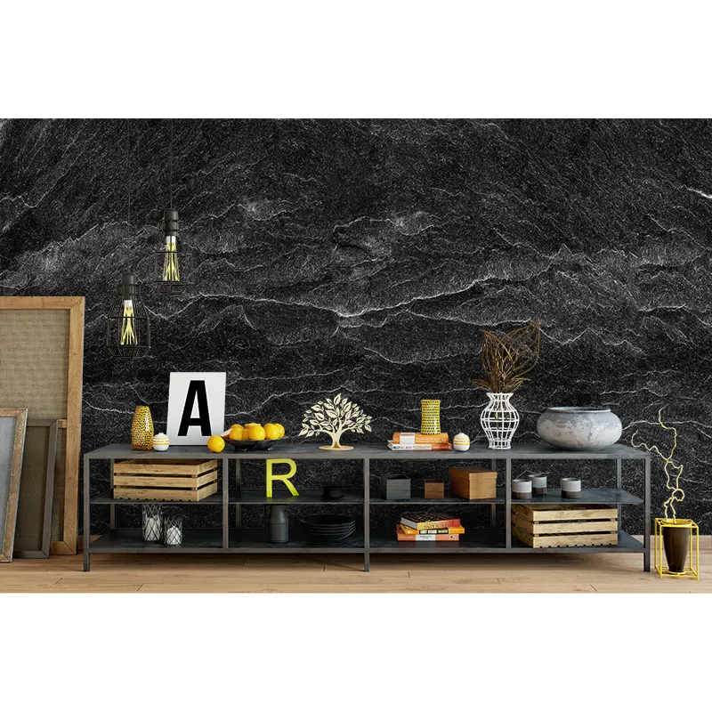 Wallpaper For Office Walls Black Marble Background 3d Wallpaper For Home Decoration