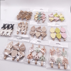 Pinces à linge en bois Lapin <span class=keywords><strong>Fleur</strong></span> Papillon pour Pâques, Décoration <span class=keywords><strong>de</strong></span> Jardin, Pots <span class=keywords><strong>de</strong></span> Plantes, Projets DIY Printaniers et Décoration <span class=keywords><strong>de</strong></span> Jardin - Product Image 5