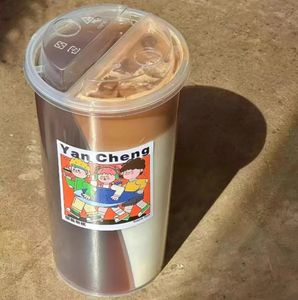 24OZ HEALLILY 92 adet tek kullanımlık bölünmüş çift bölme yarım Twins plastik bardak çift paylaşımı 2 bölmesi ile içecek bardakları - Product Image 2