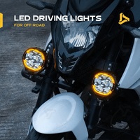 Feux LED ambrés de 3,5 pouces pour montant A, combinés, pour conduite tout-terrain, moto, voiture, camion, UTV, ATV, 4x4, Wrangler, Polaris Ranger