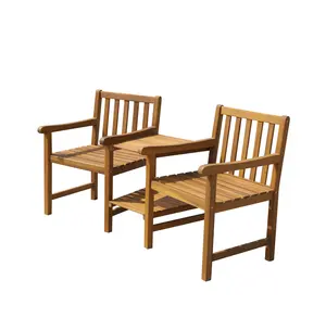 הנמכרים ביותר כיסא גינה חיצונית ג'ק נ' ג'יל המחיר הטוב ביותר ריהוט חוץ ריהוט פטיו בסגנון מודרני כיסאות עץ וייטנאם