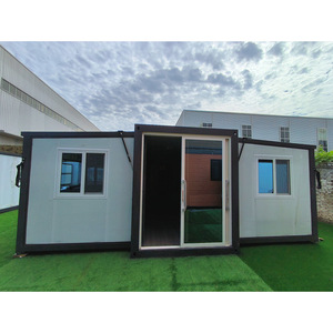 Casa plegable expandible montaje desmontable casa móvil al aire libre contenedor temporal casa 2 dormitorios 1 sala de estar 1 baño - Product Image 1