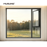Fenêtre à persiennes en aluminium de conception moderne pour villa et maison de ville, ouverture extra-large, double vitrage, écoénergétique – Offre Spéciale