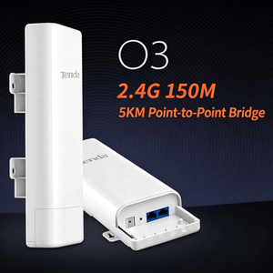 Puente <span class=keywords><strong>WiFi</strong></span> de Largo Alcance para Granjas, 5 km, Punto de Acceso Inalámbrico para Exteriores, CPE de Alta Ganancia de 12 dBi, Repetidor de Doble Banda de 150 Mbps, Router IP65 - Product Image 1