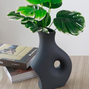 <span class=keywords><strong>Vase</strong></span> en céramique en <span class=keywords><strong>forme</strong></span> de <span class=keywords><strong>visage</strong></span>, art moderne et créatif, style nordique, pour Table à domicile, salon - Product Image 3