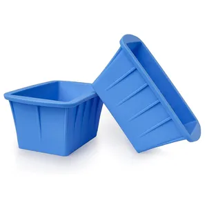 Over 8lbs Reusable Silicone Ice Container Silicone Ice Cube Tray Large Capacity Ice Cube Mold