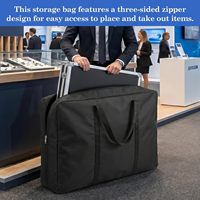 Sac de transport pour présentoir de salon professionnel, sac de rangement de voyage extra large et robuste en Oxford 600D pour l'expédition de présentoirs de salon professionnel