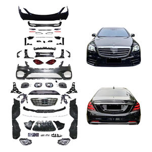 W222 2013-2018 Kit de actualización de coche 2019 <span class=keywords><strong>S450</strong></span> cuerpo deportivo que incluye faros delanteros traseros luces traseras antiniebla para Mercedes Benz Clase S - Product Image 1
