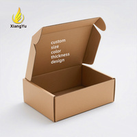 Boîtes d'expédition écologiques portables personnalisées imprimées en carton ondulé à double paroi avec logo, boîtes d'expédition recyclables pour le commerce électronique de détail