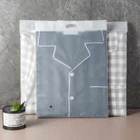 UniOne – Sac/Pochette en plastique transparent givré avec poignée, personnalisable avec logo, pour vêtements, cosmétiques et kits de maquillage