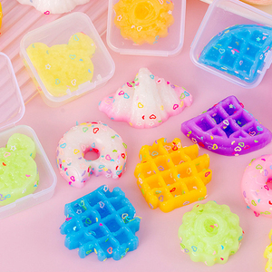 High Quality Kawaii TPR Mini Taba Cake Donut <b>Squishy</b> Squeeze Stress Relief Promotional Toy for Kids and Adults - Product Image 5
