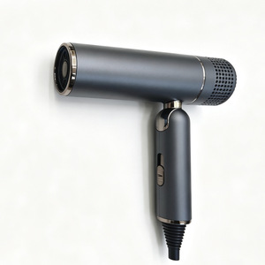 Sèche-cheveux pliable en plastique sans balais 110000 tr/min, ions négatifs, température constante, faible bruit, pour chambre d'hôtel avec prises personnalisées - Product Image 1