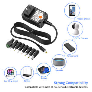Adaptateur secteur mural 12W, chargeur 3V 4.5V 5V 6V 7.5V 9V 12V, alimentation USB multifonctionnelle, adaptateur AC/DC à tension réglable - Product Image 6