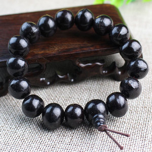Bodhi Seed <b>Soapberry</b> Bracelet 16 Beads Ball Shape Ethnic Style Buddhist Prayer Beads Unisex Everyday Wear Jewelry - Product Image 2